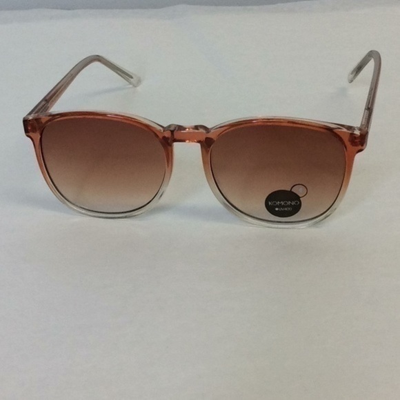 Komono Sunglasses Peach orange NEW Urkel UV 400 - Picture 4 of 12
